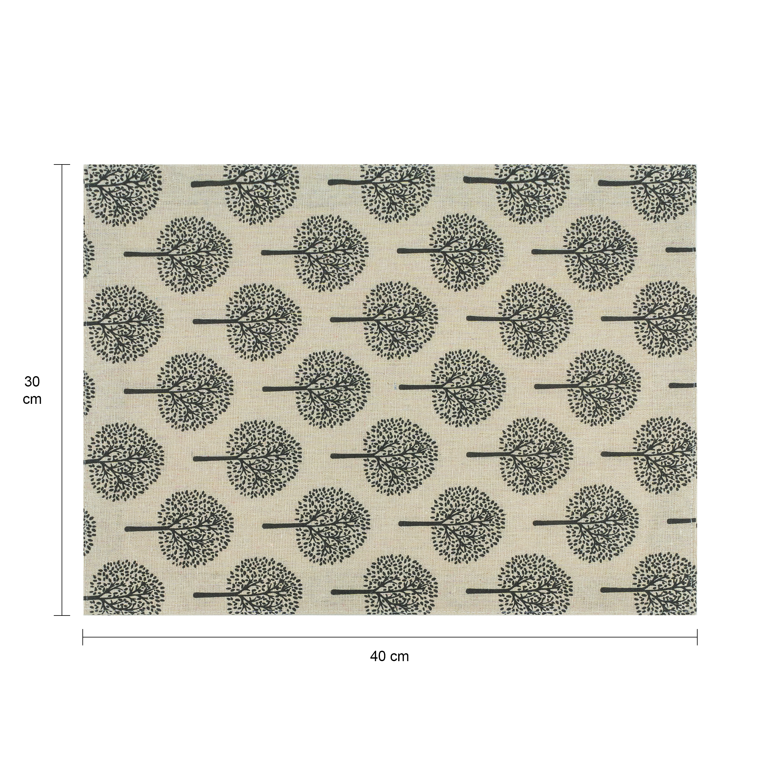 Beige placemat met boom patroon