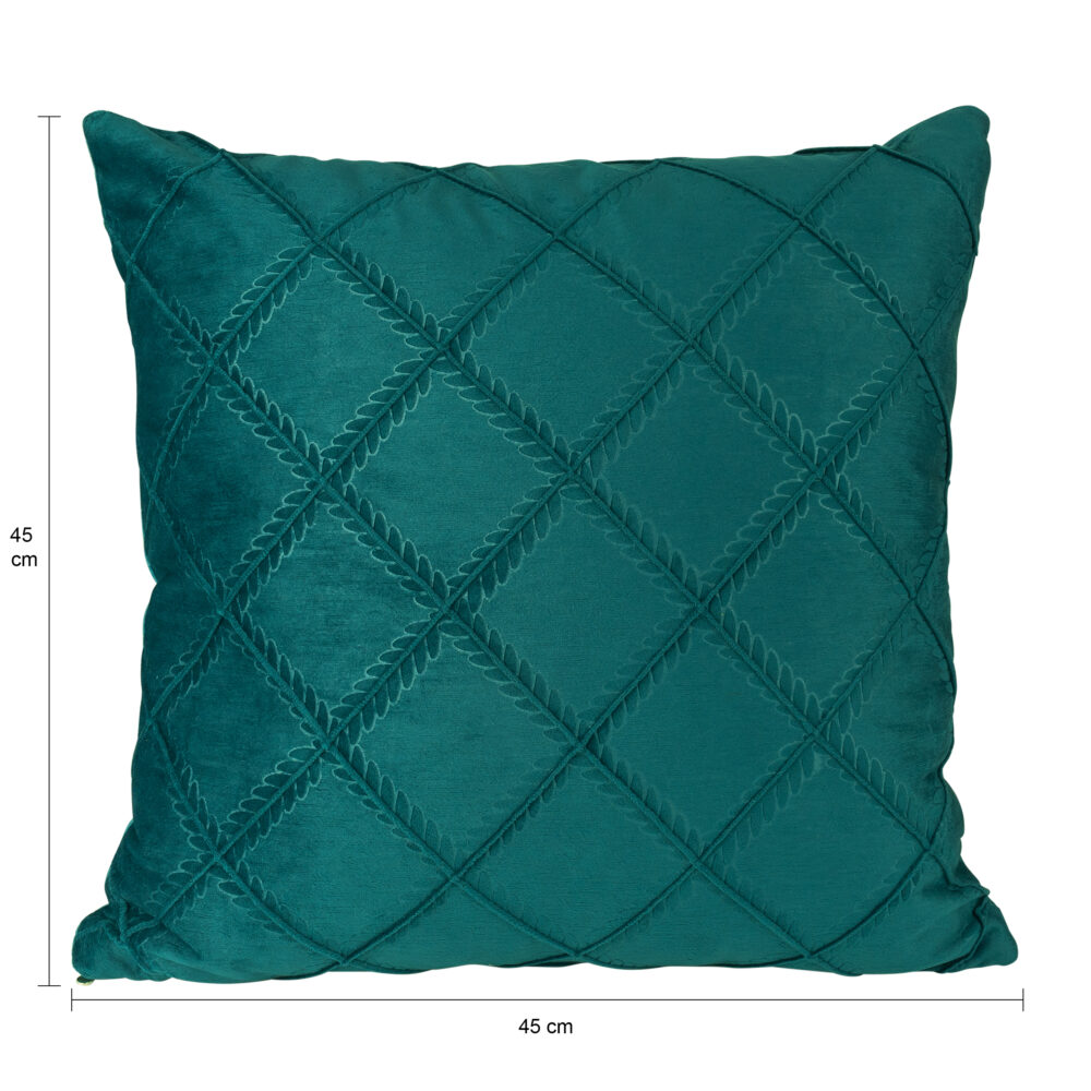 donkergroene sierkussen fluweel