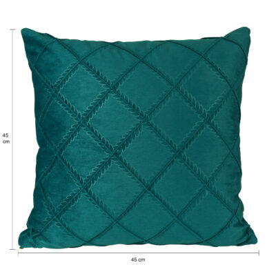 donkergroene sierkussen fluweel