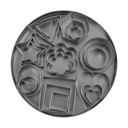 Metalen uitsteekvormpjes set van 24