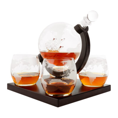 Whiskey karaf met 4 glazen