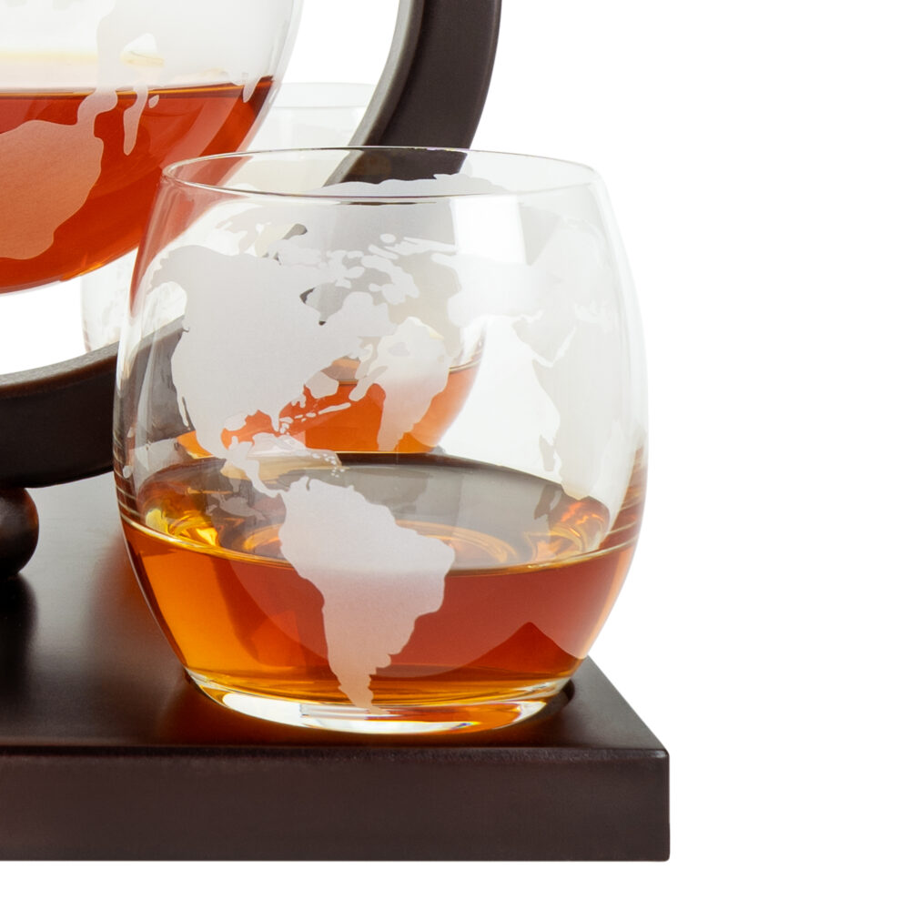 Whiskey karaf met 4 glazen