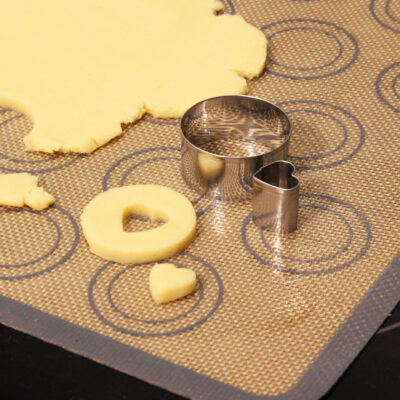 Krumble Uitsteekvormpjes – Set van 24 – Metaal – Zilver