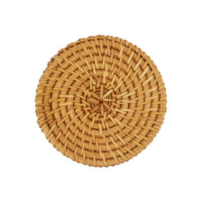 glazen onderzetters van rotan