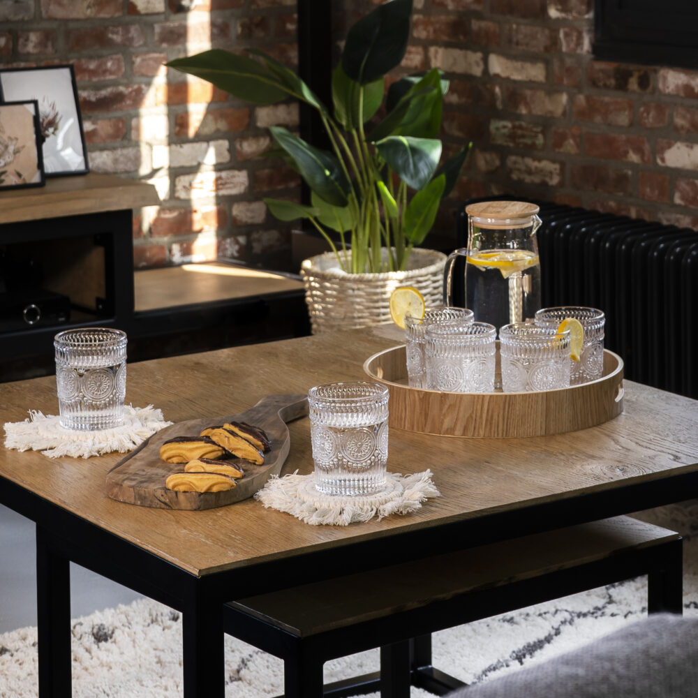 karaf met handvat en deksel