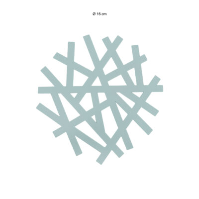 lichtblauwe pannenonderzetters van siliconen