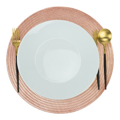 Roségouden placemat van PVC