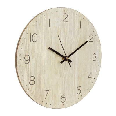 Houten wandklok