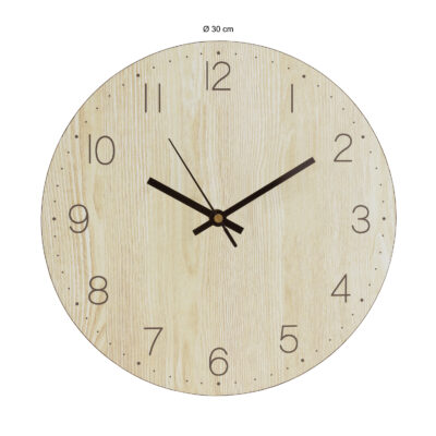 Houten wandklok