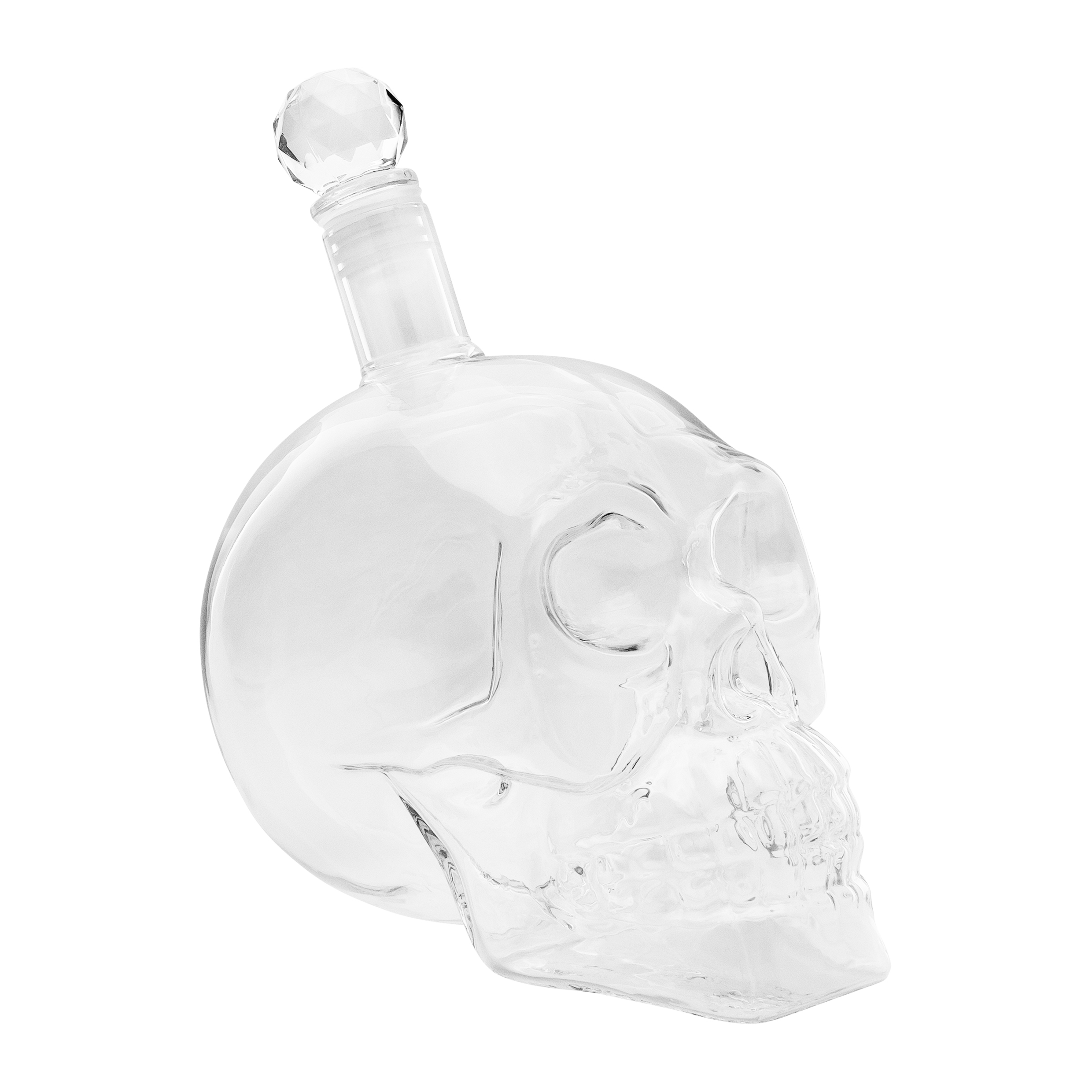 skull whisky Karaf van glas