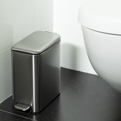 quvio-prullenbak-vierkant-5-l-grijs-metaal