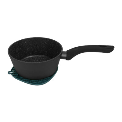 siliconen pannenonderzetter in het donkerblauw