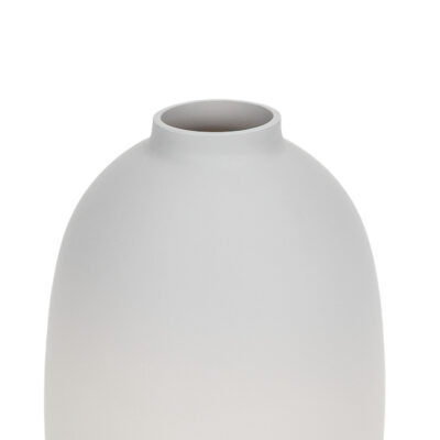 hals lichtgrijze aardewerk vaas