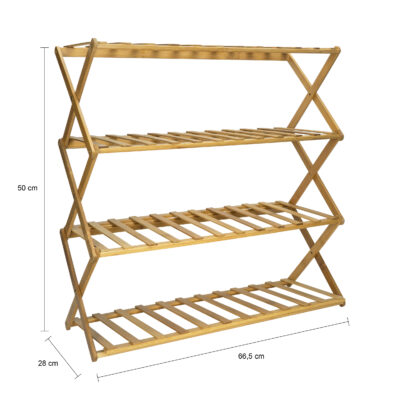Afmetingen van het schoenenbankje