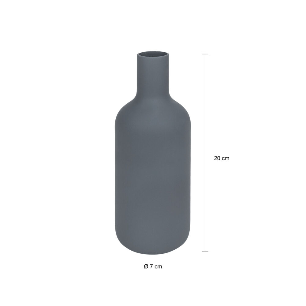 afmetingen Vaas mat antraciet