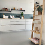 QUVIO Decoratie ladder – Hout – 25 x 50 x 160 cm