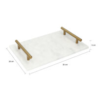 afmetingen dienblad marmer met goud