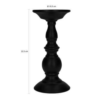 afmetingen zwarte kandelaar