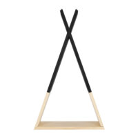 Wandrekken Driehoek hout Zwart