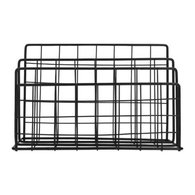 organizer zwart staal