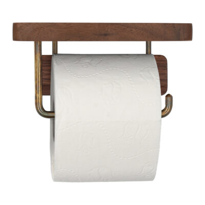 Toiletrolhouder met plank