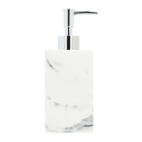 Zeepdispenser marmerlook wit