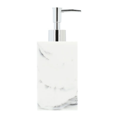 Zeepdispenser marmerlook wit