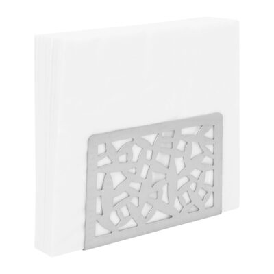 servettenhouder RVS zilver