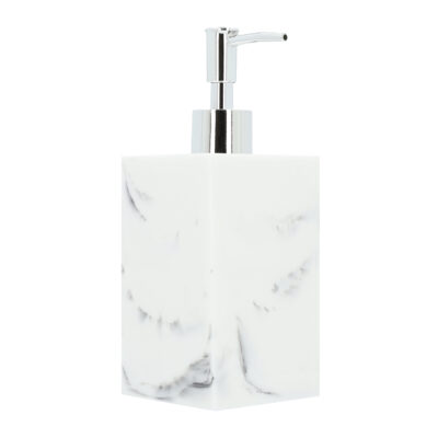 Zeepdispenser marmerlook wit