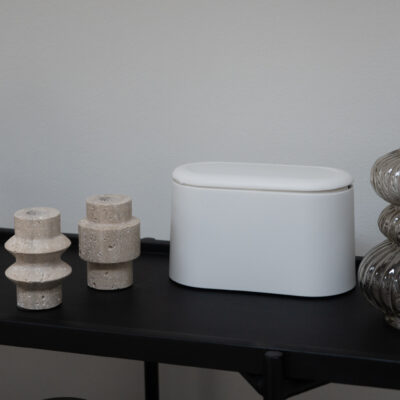 QUVIO Afvalbakje aanrecht – Kunststof – 10 x 21 x 13 cm