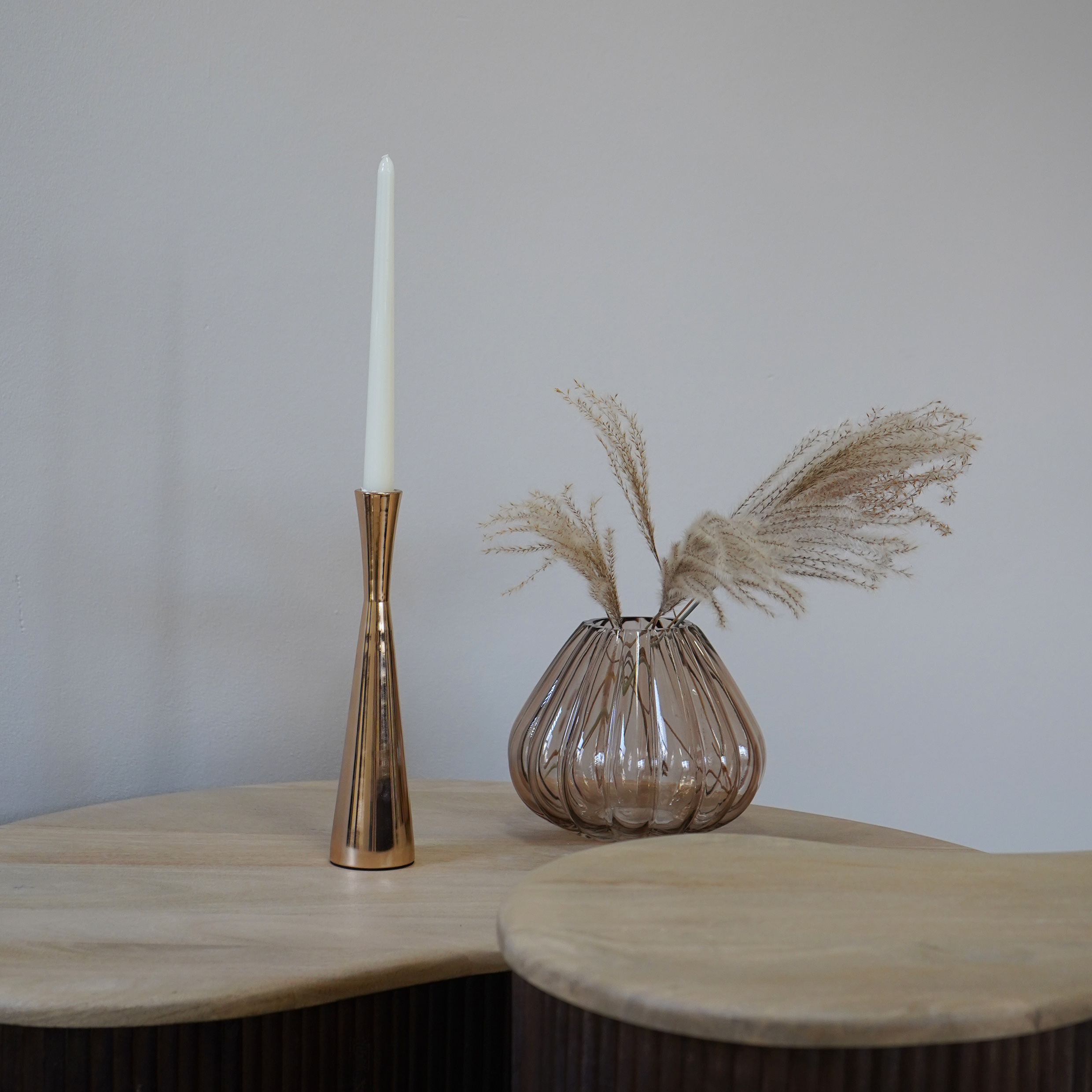 QUVIO Kandelaar – Goud – Kunststof