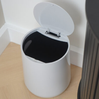 QUVIO Prullenbak met deksel – Kunststof – 12 L