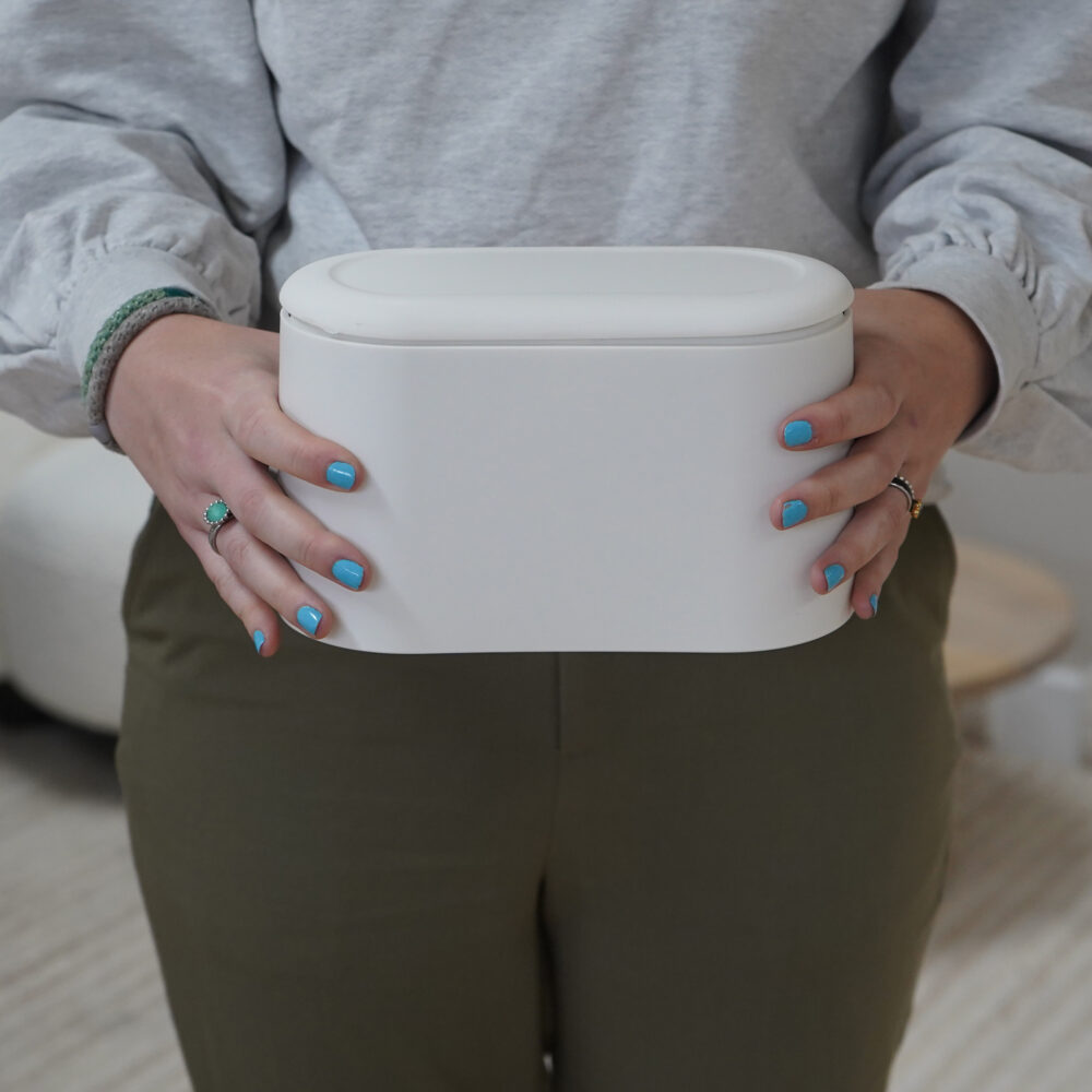 QUVIO Afvalbakje aanrecht – Kunststof – 10 x 21 x 13 cm