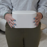 QUVIO Afvalbakje aanrecht – Kunststof – 10 x 21 x 13 cm