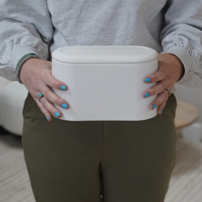 QUVIO Afvalbakje aanrecht – Kunststof – 10 x 21 x 13 cm