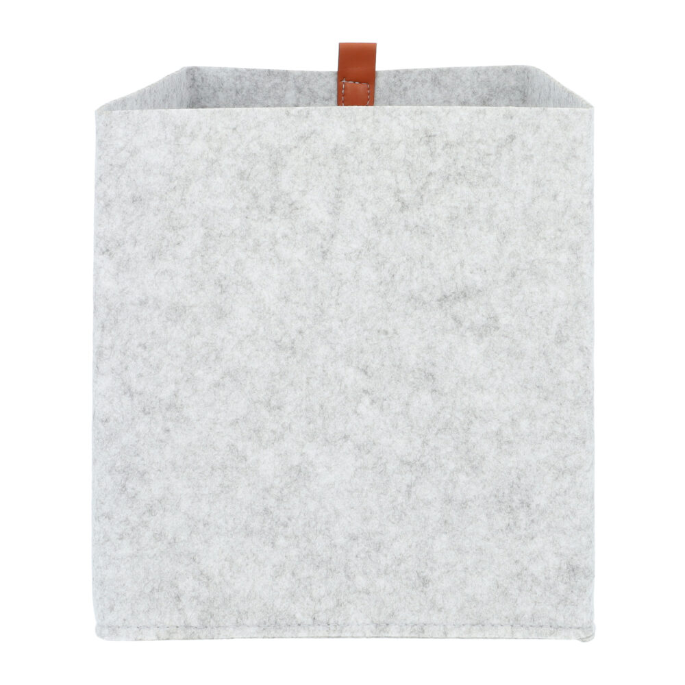 Opbergmand vilt grijs