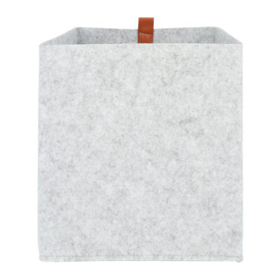 Opbergmand vilt grijs