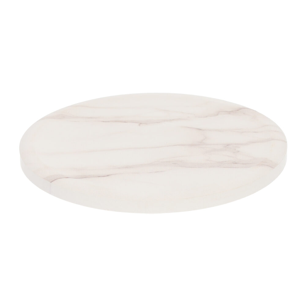 marmerlook onderzetter wit van hout