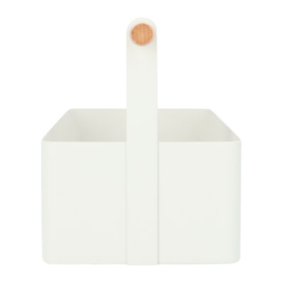 Opbergbak wit met handvat