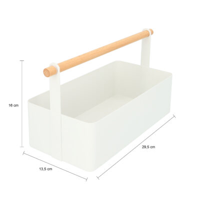 afmetingen Opbergbak wit