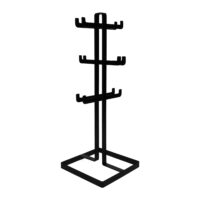 Mokken houder zwart van metaal