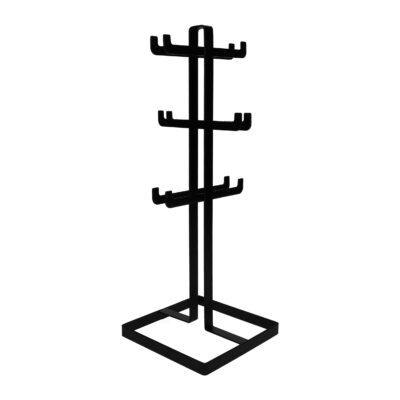 Mokken houder zwart van metaal