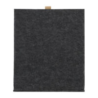 Opbergmand vilt zwart