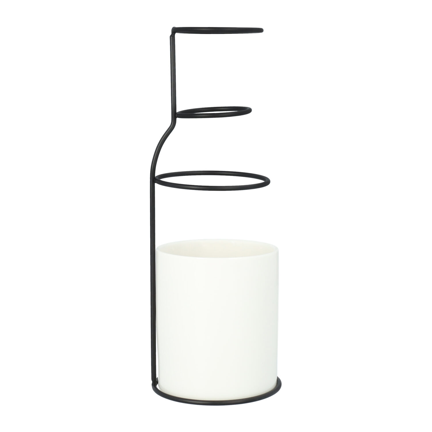 Vaas met frame zwart
