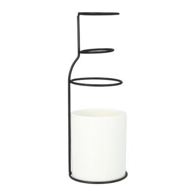 Vaas met frame zwart