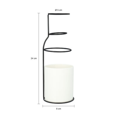 QUVIO Vazen met frame metaal