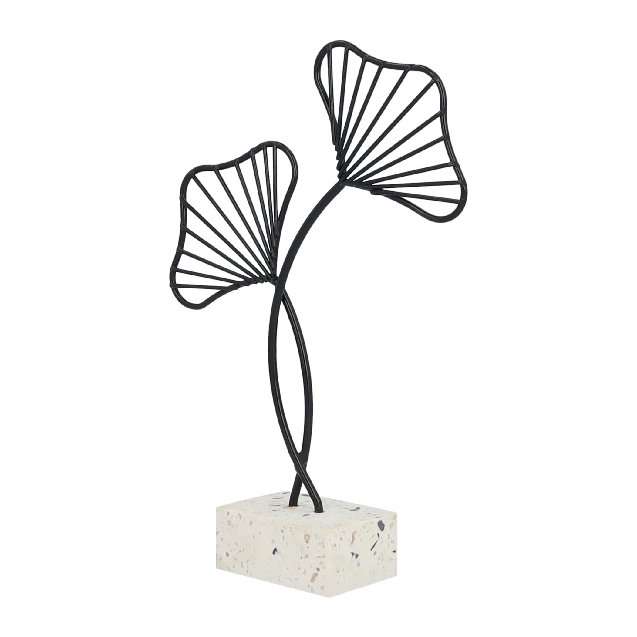 QUVIO Ginkgo blad - Decoratie - Zwart