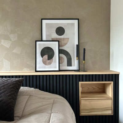 QUVIO Kandelaars – Set van 2 – Metaal – Zwart en goud