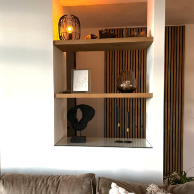 Kandelaars - Set van 2 - Metaal - Zwart en goud