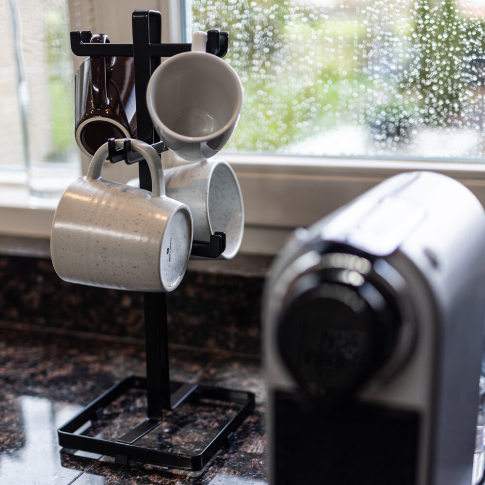 mokken houder zwart metaal